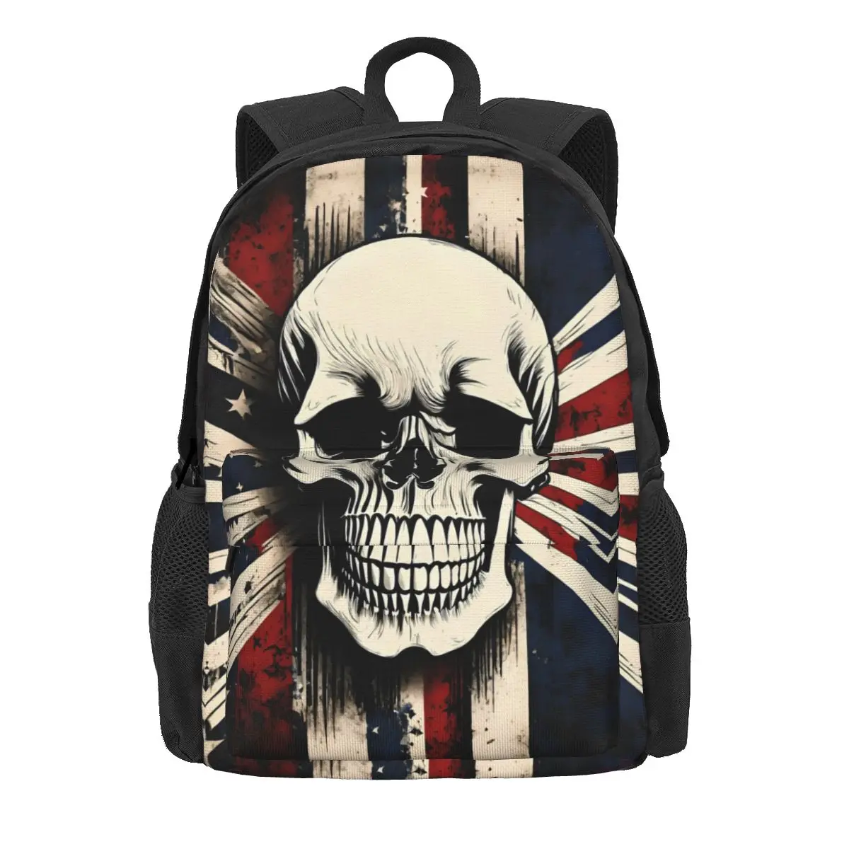 

Рюкзак с черепом и флагом, Классные модные велосипедные рюкзаки, дизайнерские мягкие школьные ранцы для мальчиков и девочек, стильный рюкзак