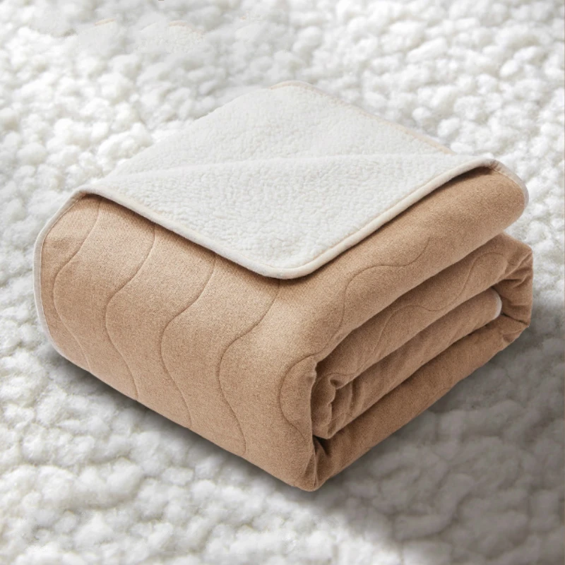 

Large Lamb Electric Blanket Cotton Bed Winter Double Adjustable Electric Blanket Warm Warmte Deken Household Merchandises DG50EB