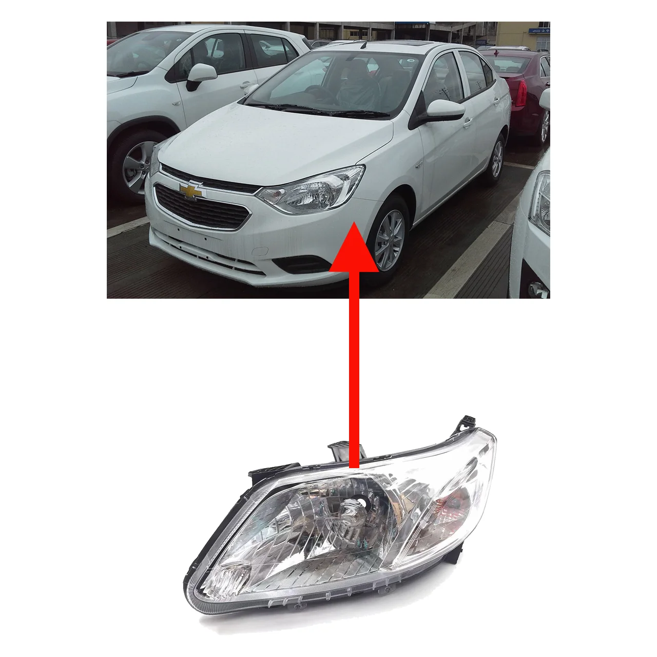 Автомобильные фары в сборе для Chevrolet Sail 2010-2015 противотуманные Галогенные Sail-2015