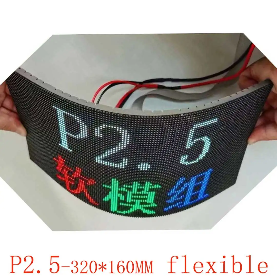

P2.5 Flexible Display Cambered Indoor Module Advertising Screen Panel Full Color LED P1.5 P1.875 P2 P3 P4 P5