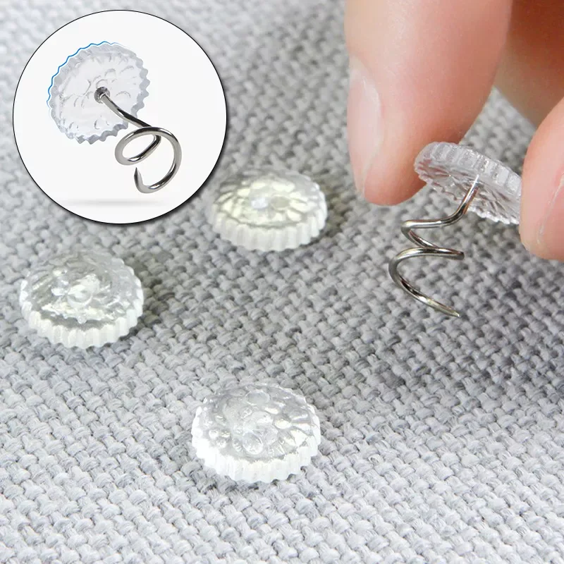 

2023NEW Bed Sheet Clip Fixer Transparent Twist Nail Sofa Cushion Blankets Cover Grippers Holder Fixing Slip-Resistant For Home