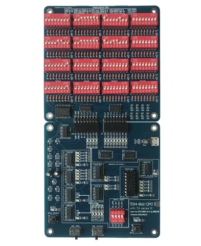 4Bit TD4 CPU самостоятельное введение 74 Series логика чипа Circuit Design CPU принципиальное обучение