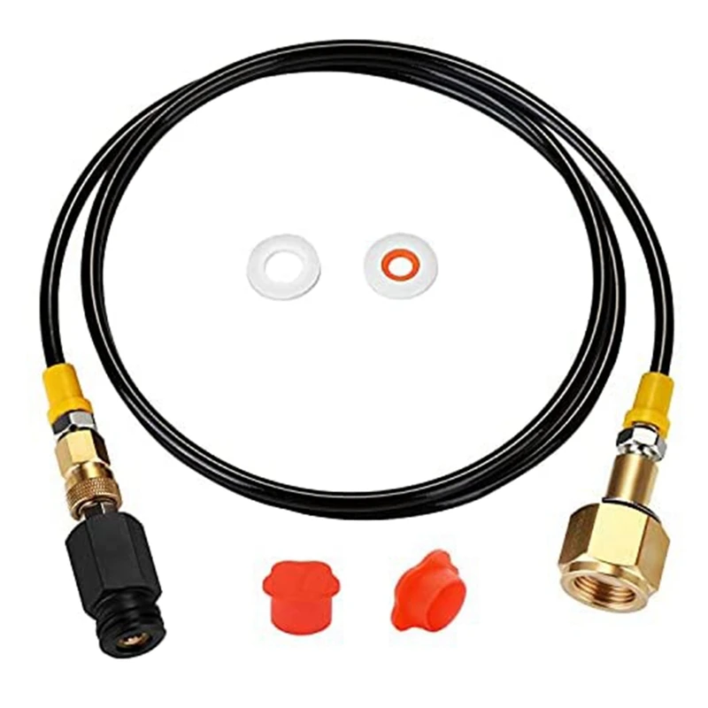 

CGA320 To TR21-4 Soda Maker Co2 Tank Cylinder Direct Adapter With 60 Inch High-Pressure Hose,Soda Maker Direct Connector