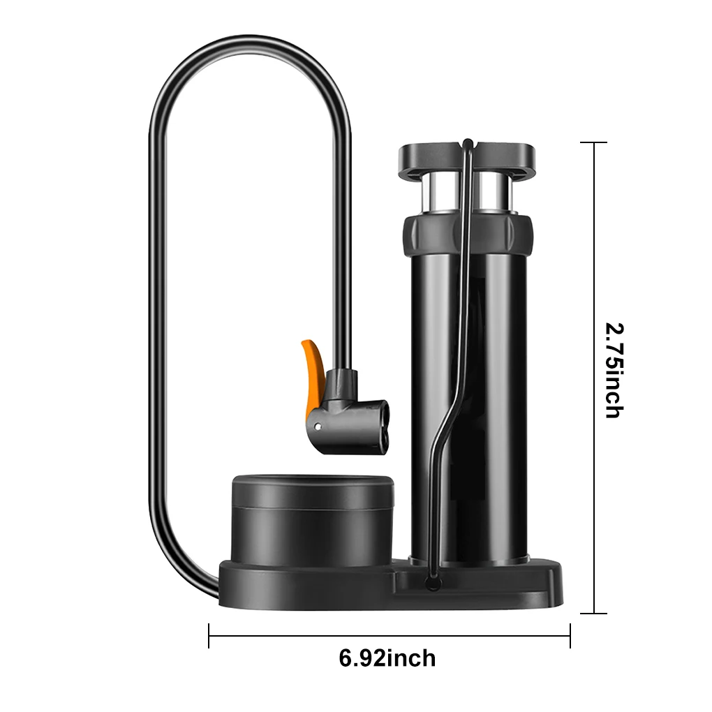 

Портативный велосипедный насос с манометром, мини-инструмент для накачки шин