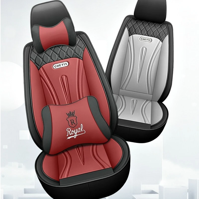 Универсальный 5-местный автомобильный кожаный чехол на сиденье для BMW F10 E60 5 серии