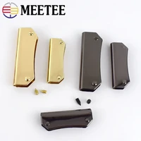 meetee 410pcs 3547mm luggage wallet edge banding metal buckle handbag corner protection hardware decoration accessories bf216