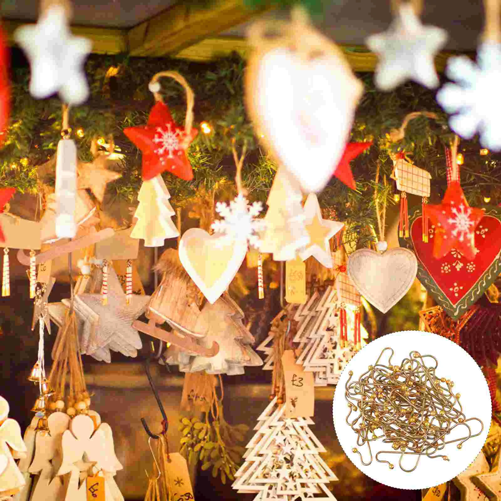 

Christmas Metal Hangers Xmas S- Shaped Hook Christmas Tree Decoration Christmas Tree Hooks Christmas Ornament Hangers