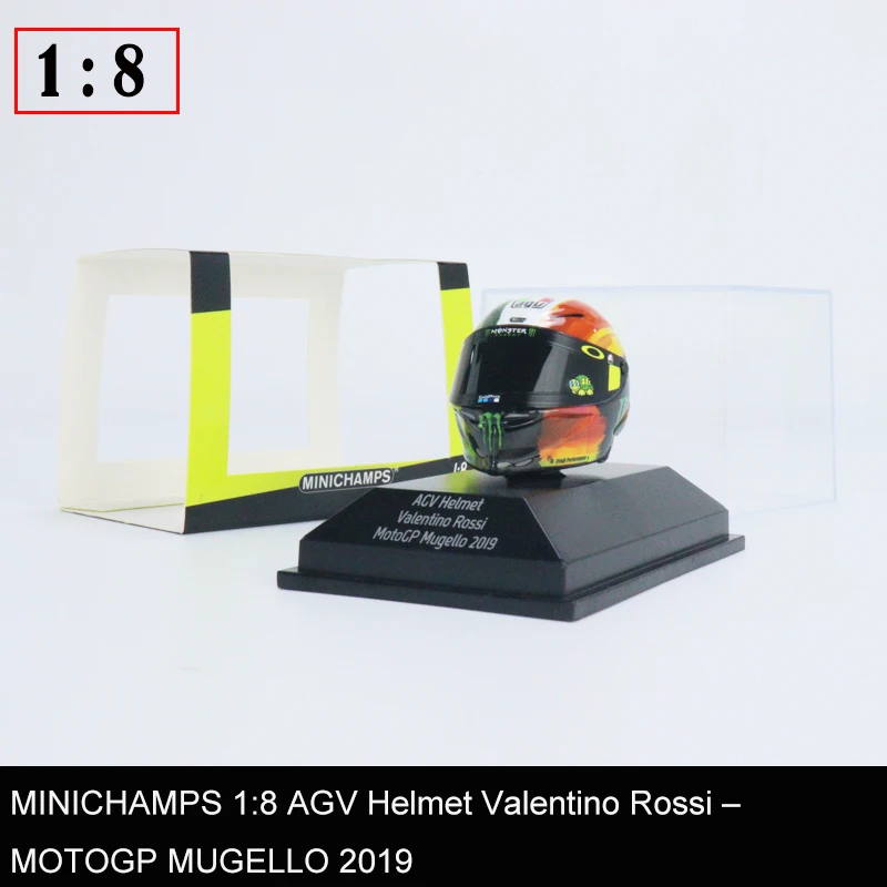 

MINICHAMPS 1:8 AGV Helmet Valentino Rossi - MOTOGP MUGELLO 2019