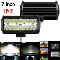 2pcs led work lights bar 7inch 9 32v 120w offroad spot flood combo led light fog lamp for truck car suv atv headlights
