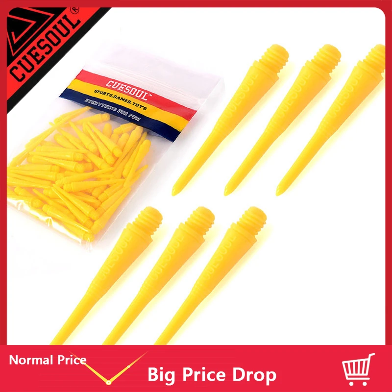 CUESOUL 50pcs 6 Colors Professional Dart Tip For Soft Darts And Electronic |
