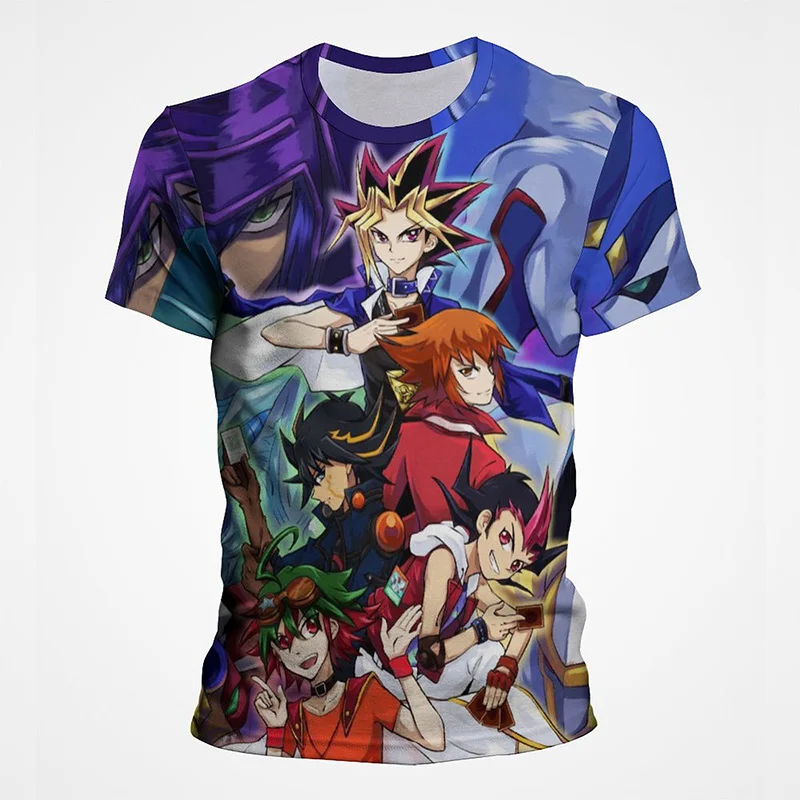 

Футболка Yu Gi Oh Graphic Pop для мужчин, модные футболки с 3D рисунком Yu Gi Oh, детская хипстерская уличная одежда с коротким рукавом, Женские повседневные топы
