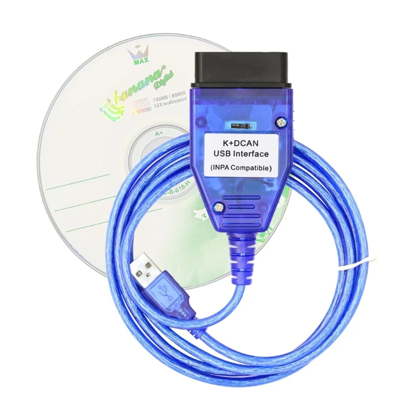 IN-PA шасси OBDII диагностический кабель KDCAN FT232RL с переключателями новый USB для