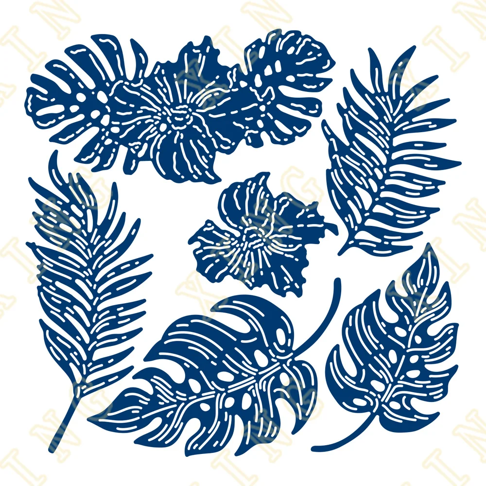 

Tropical Delight New Metal Cutting Dies Scrapbook Diary Decoration Stencil Embossing Template Diy Greeting Card Handmade