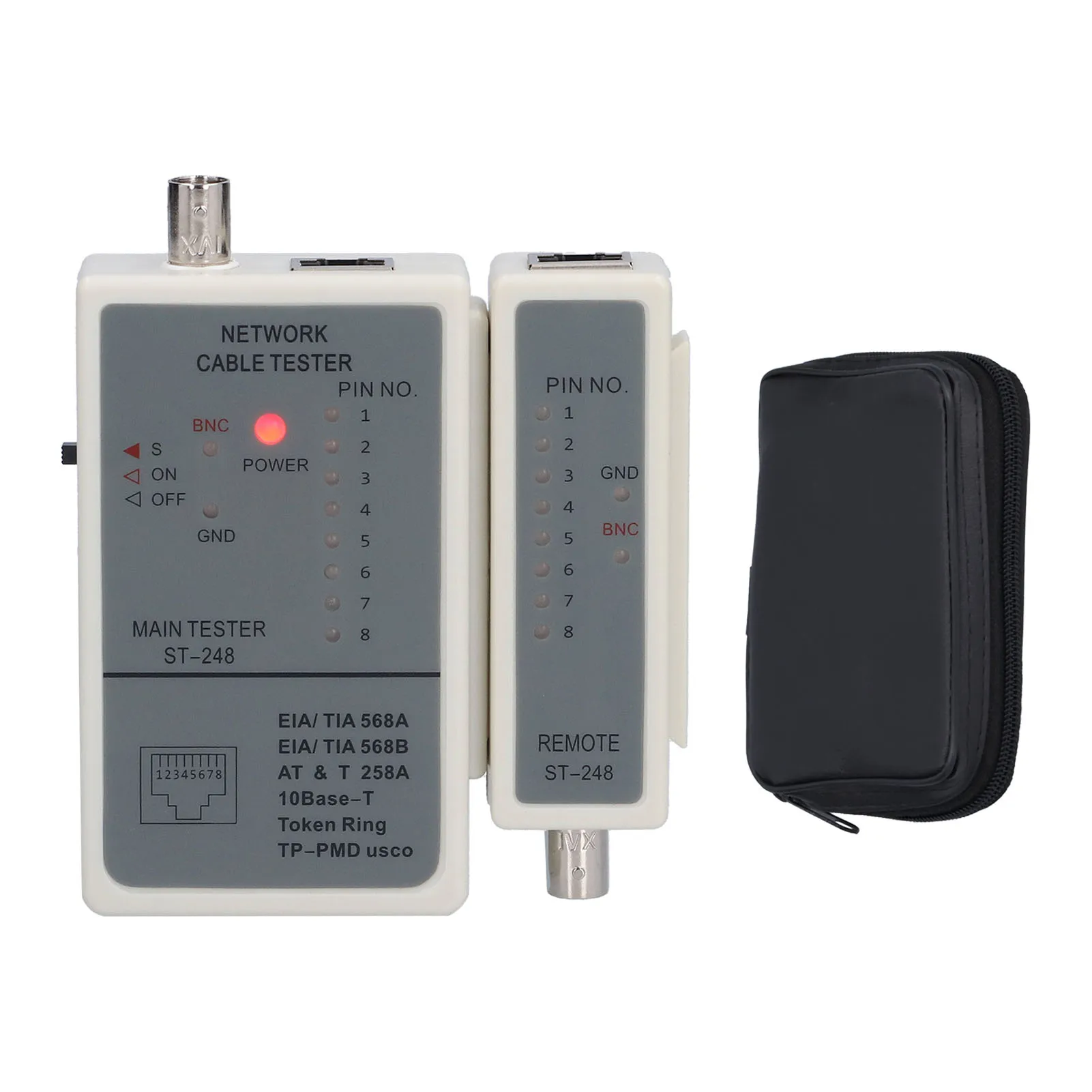 

Портативный тестер кабелей для RJ45 RJ12 RJ11