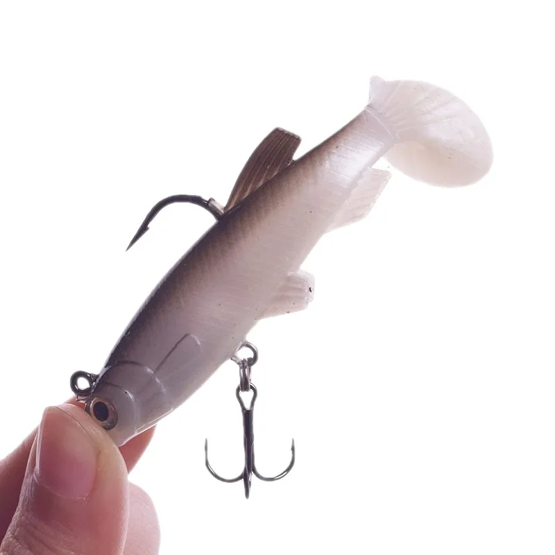 

5pcs/Lot Jig Hook Silicone Soft Bait Set Swimbait 7.5cm 12g Fishing Wobblers Artificial Rubber Baits for Pike Bass Lure Tackle