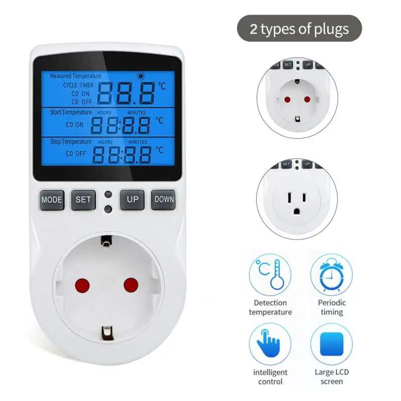 

Цифровой термостат с таймером, 220 В