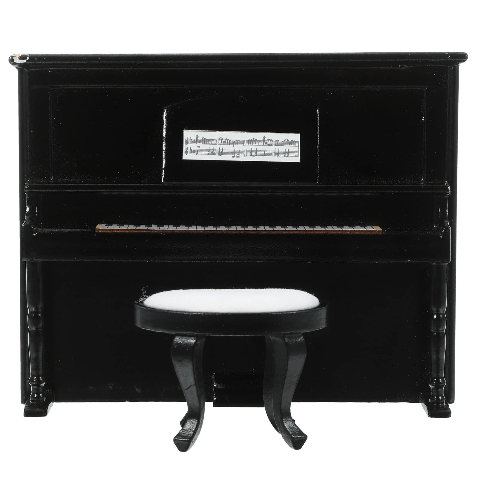 Кукольный домик мини-модель мебели вертикальное пианино и скамейка набор