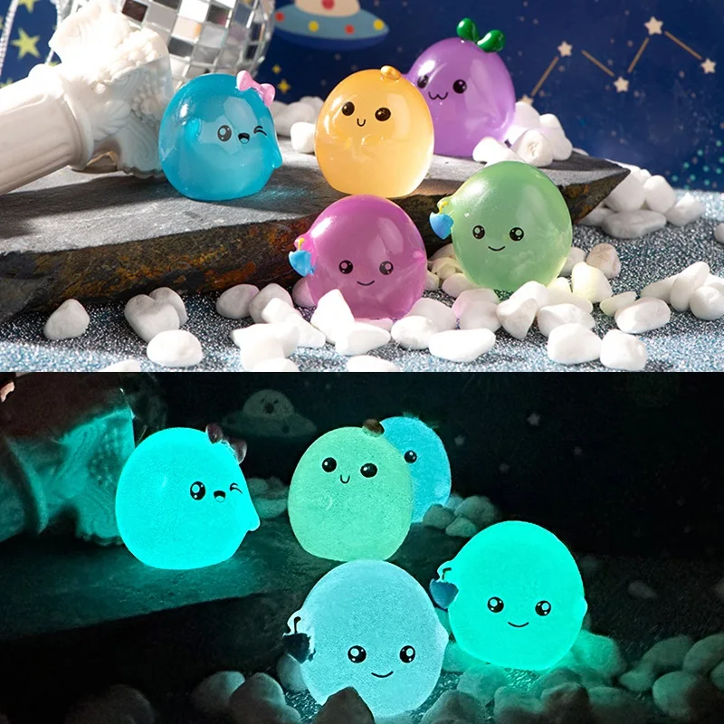 7 шт./набор разноцветные светящиеся маленькие яйца