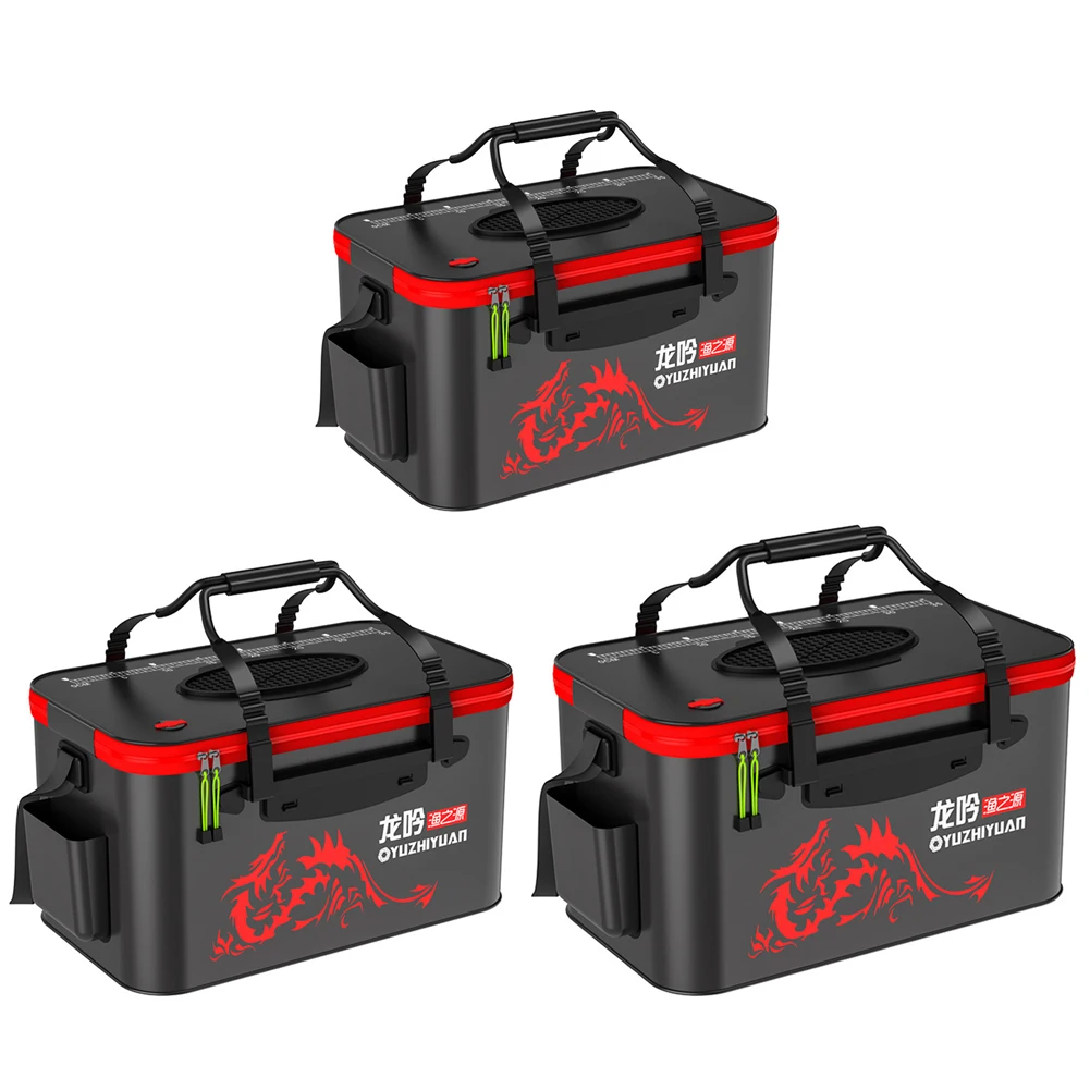 

Портативная сумка для рыбалки, складное ведро для рыбалки, коробка для живой рыбы, контейнер для воды для кемпинга, раковина, рыболовное сна...