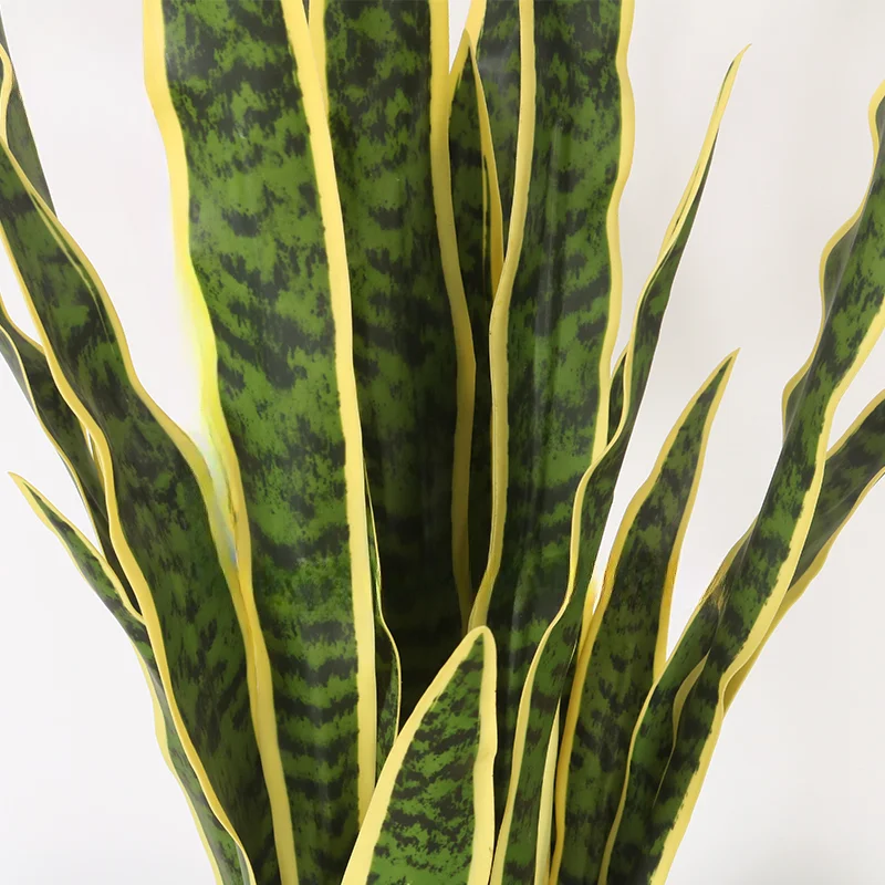 Индивидуальное зеленое растение бонсай искусственное Sansevieria Trifasciata Prain для