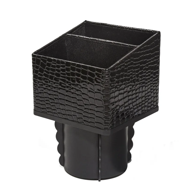 Car Center Control Storage Box Leather Square Container Cup Holder Pocket Console Seat Catcher Organizer Coin Collector |
