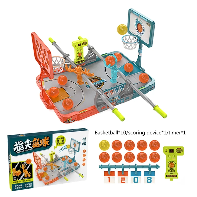 

Basketball Shooting Game1-2 Player Desktop Table Classic Games Basketball Hoop Fun Sports Toy for Adults Reduce Stress A2UB