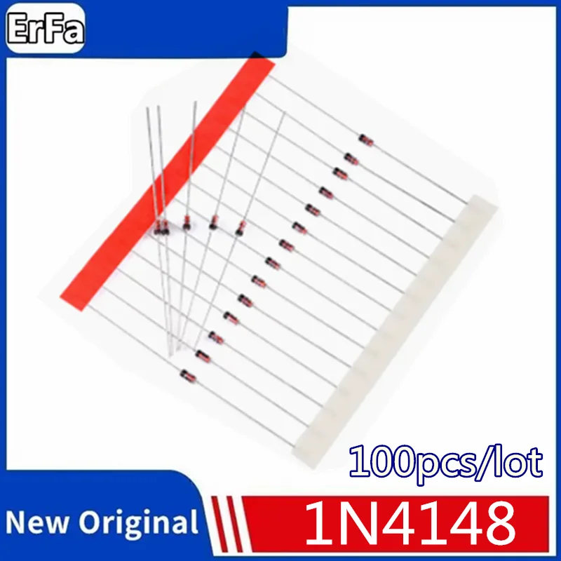 

100pcs 1N4148 DO-35 IN4148 Switching Diode