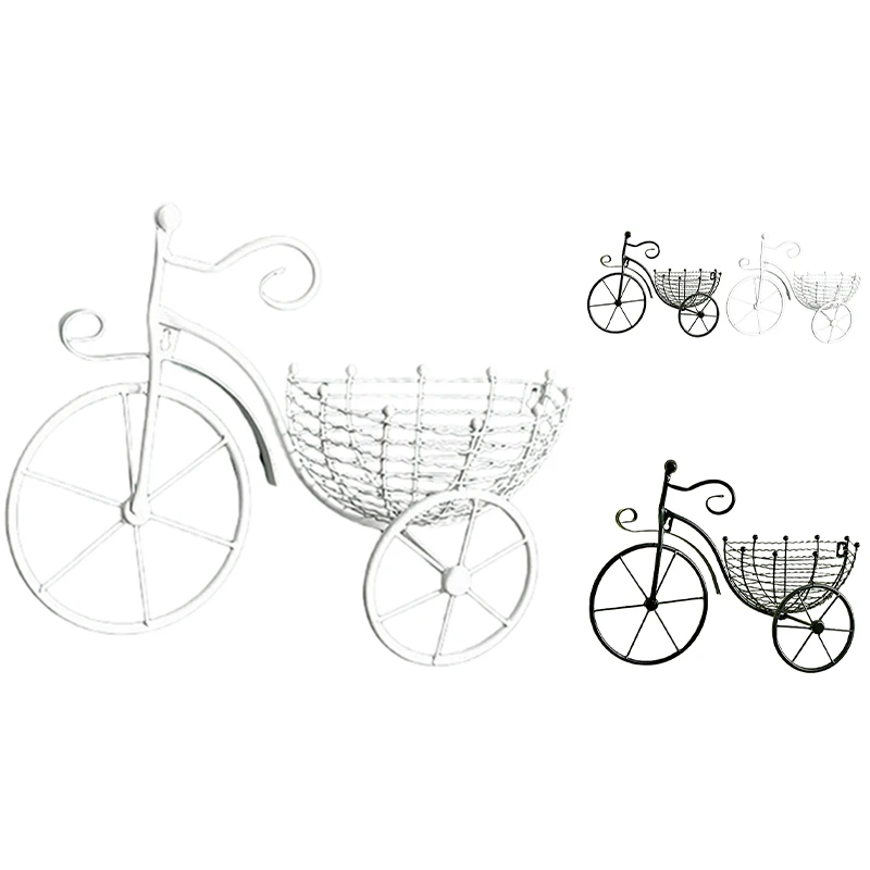 

Wrought Iron Bicycle Wall Hanging Flower Basket Suspension Flower Arrangement Container Home Decor Art Decoration