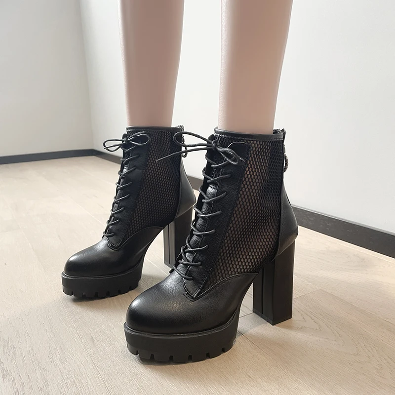 

2021 New Summer Platform Sandals Women Ladies Shoes Thick Heels Sandals High Heels Suede Fashion Sandals Plus Size 33-45