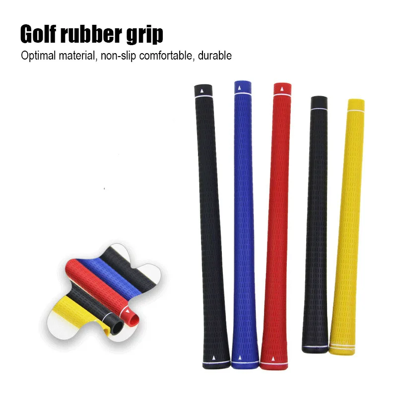 

Golf Club Grips Cue Swing Practice Stick Handle Rubber Non-Slip Rubber Handle Golf Accessories with Breathable Hole Design