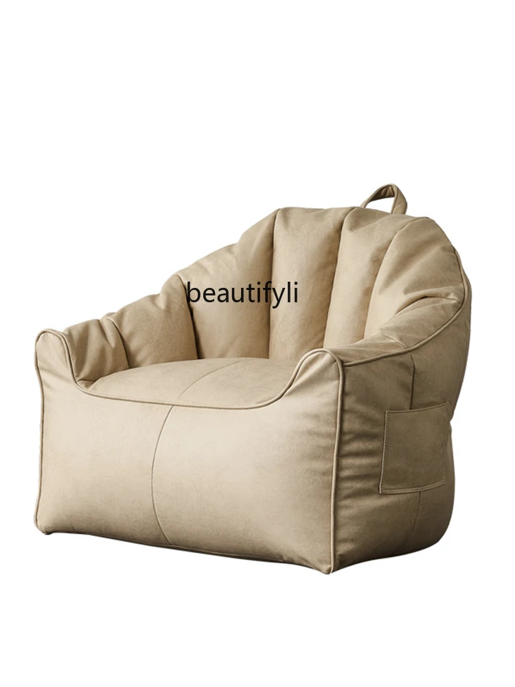 

zqNordic Bean Bag Tatami Single Small Sofa Recliner Lazy Bone Chair