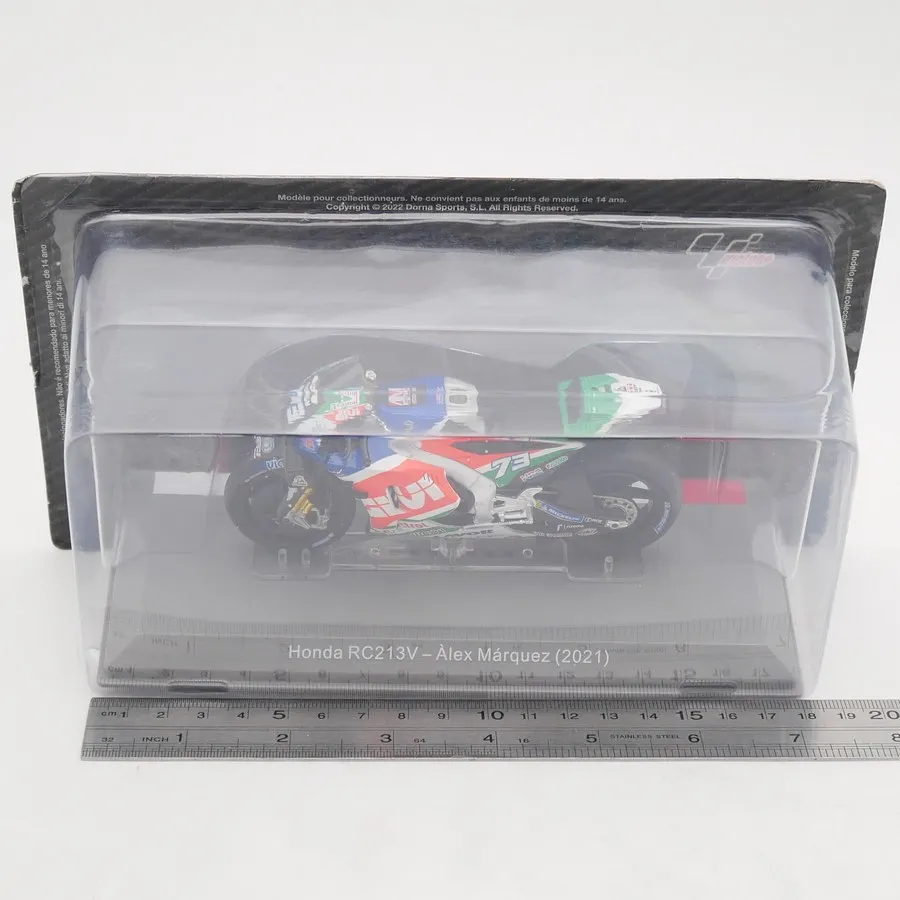 Фото Модель мотоцикла Diecast Ixo 1:18 Moto GP 2021 RC213V Алекс Маркес, литая из сплава №1
