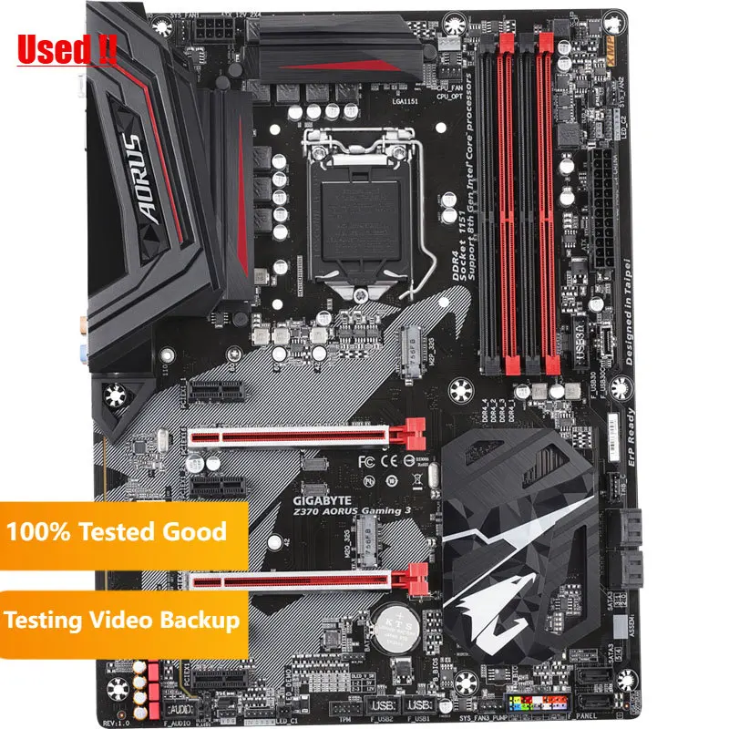 Материнская плата Gigabyte Z370 AORUS Gaming 3 Intel LGA1151 ATX 2xM.2 с фронтальным USB 3,1 RGB Fusion Fan Stop Crossfire