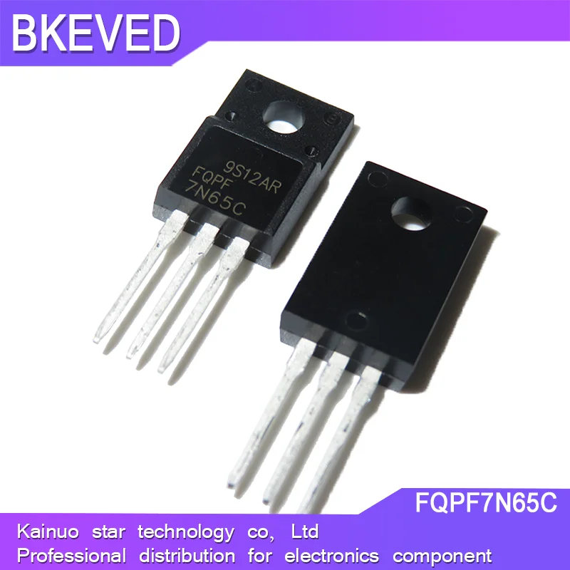10 шт FQPF7N65C 7N65 TO-220F FQPF7N65 TO-220 MOS труба N-channel 650V 7A