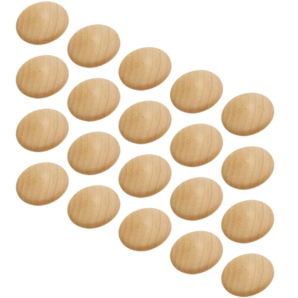

100pcs Wooden Hole Plugs Cabinet Button Hole Plugs Reusable Furniture Hole Plugs
