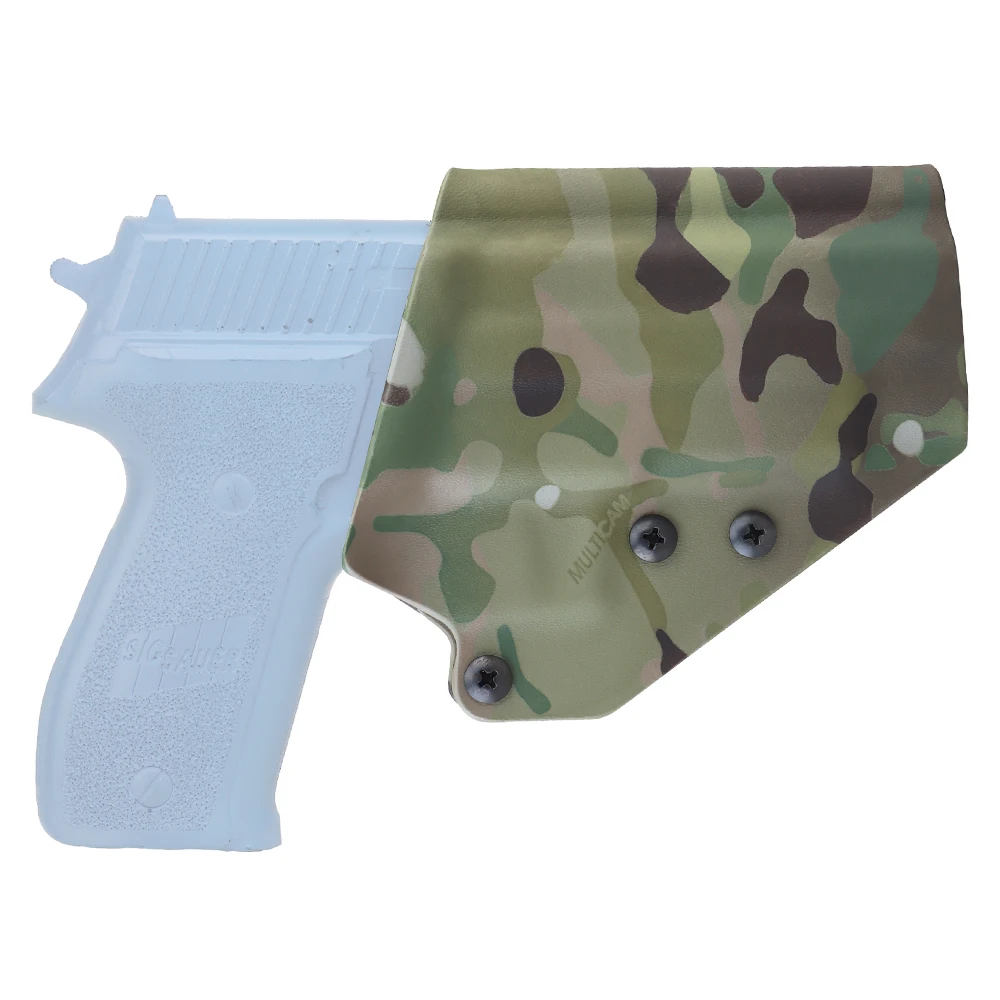 Фото Тактическая кобура из кайдекса для Sig Sauer P226, для правшей, с быстросъемным креплением QLS на ремень, для страйкбола и охоты. №3