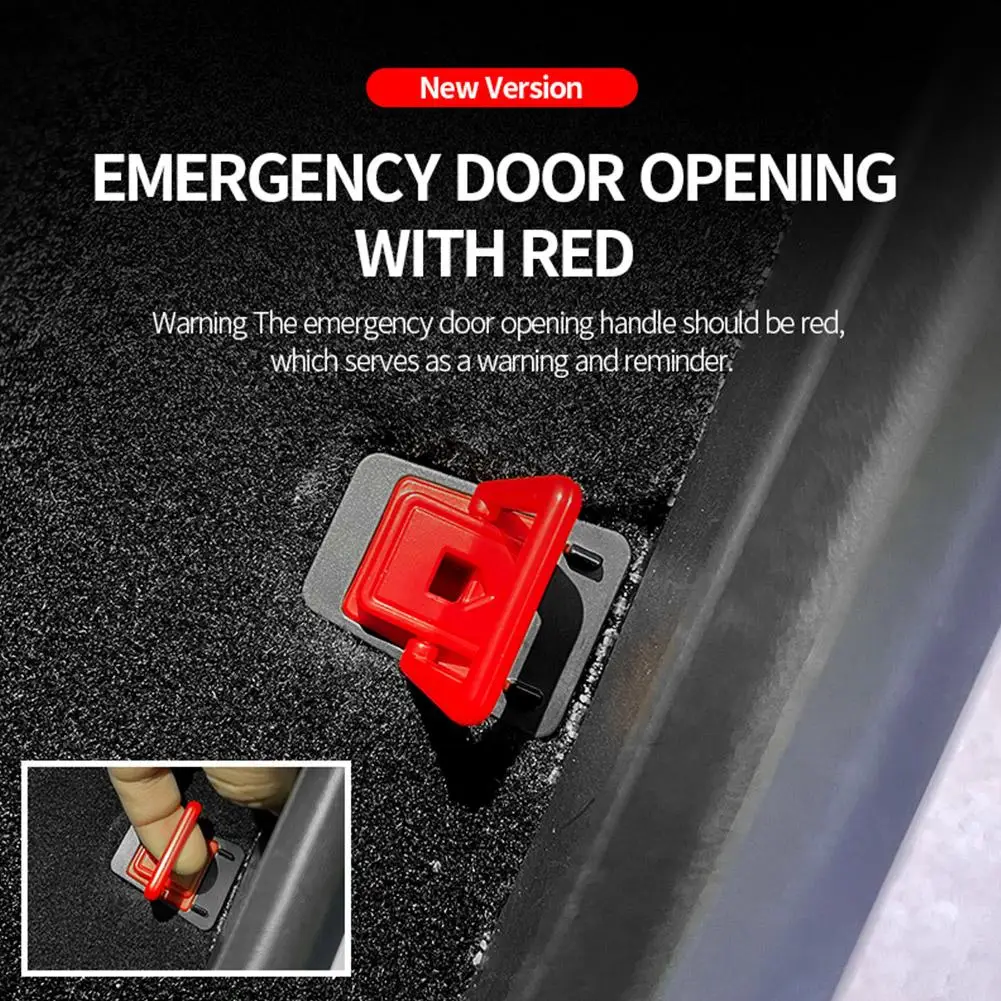 

Door Emergency Handle for Tesla Model Y Rear Door Physical mechanical door Lock Unlock Puller Button Switch Interior Access H4G1