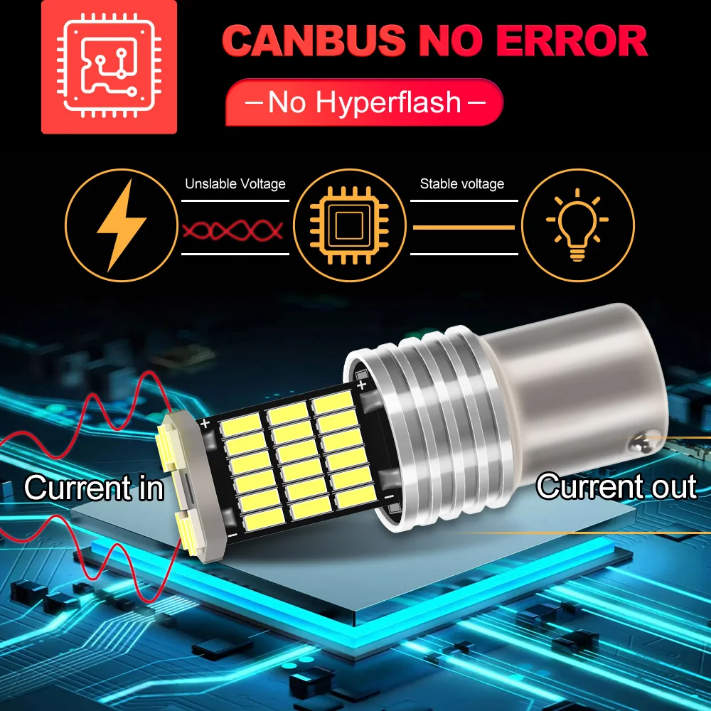2 шт. P21W BA15S светодиодный фонарь заднего хода Canbus для VW Passat B5 B5.5 B6 Golf mk3 mk4 mk5 mk6 3 4 5 6 Polo