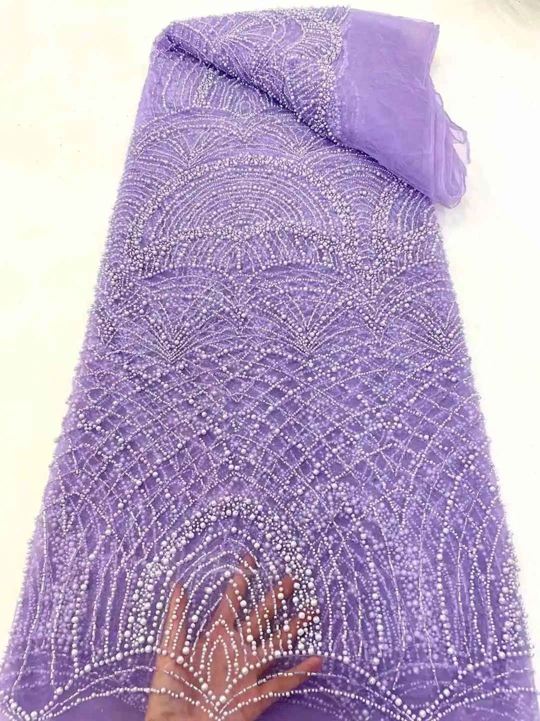 Роскошные французские бусины тяжелая кружевная ткань модная африканская для