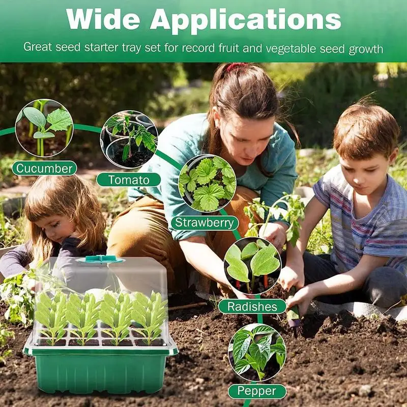 Подносы для рассады с купольными поднятыми лотками наборы домашнего садоводства