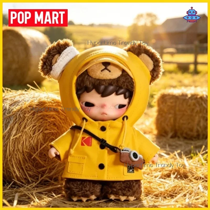 Фото Новинка! Хит продаж! POP MART Hirono X Kodak Ono Bear: Виниловая плюшевая игрушка-украшение, милая подвеска, игрушка-компаньон для дома, кукла, сюрприз, праздничные подарки №3