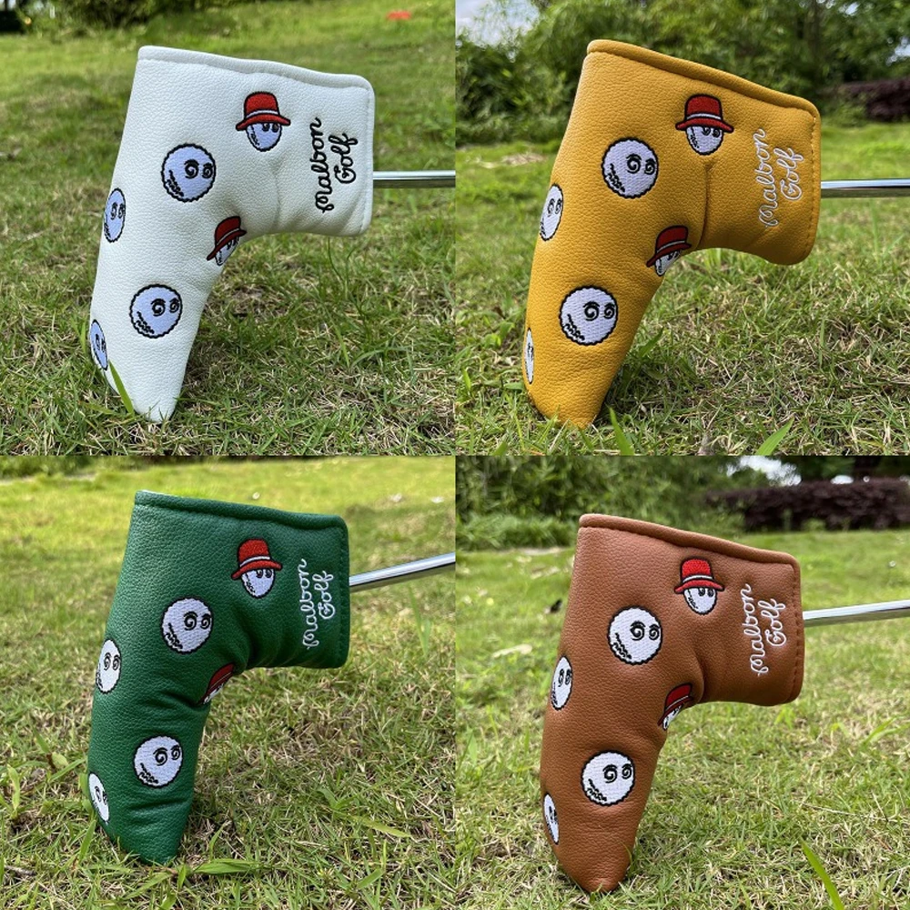 

MALBON Golf blade Cover PU Leather Golf Putter Headcover Golf Accessory Original factory manufacturing