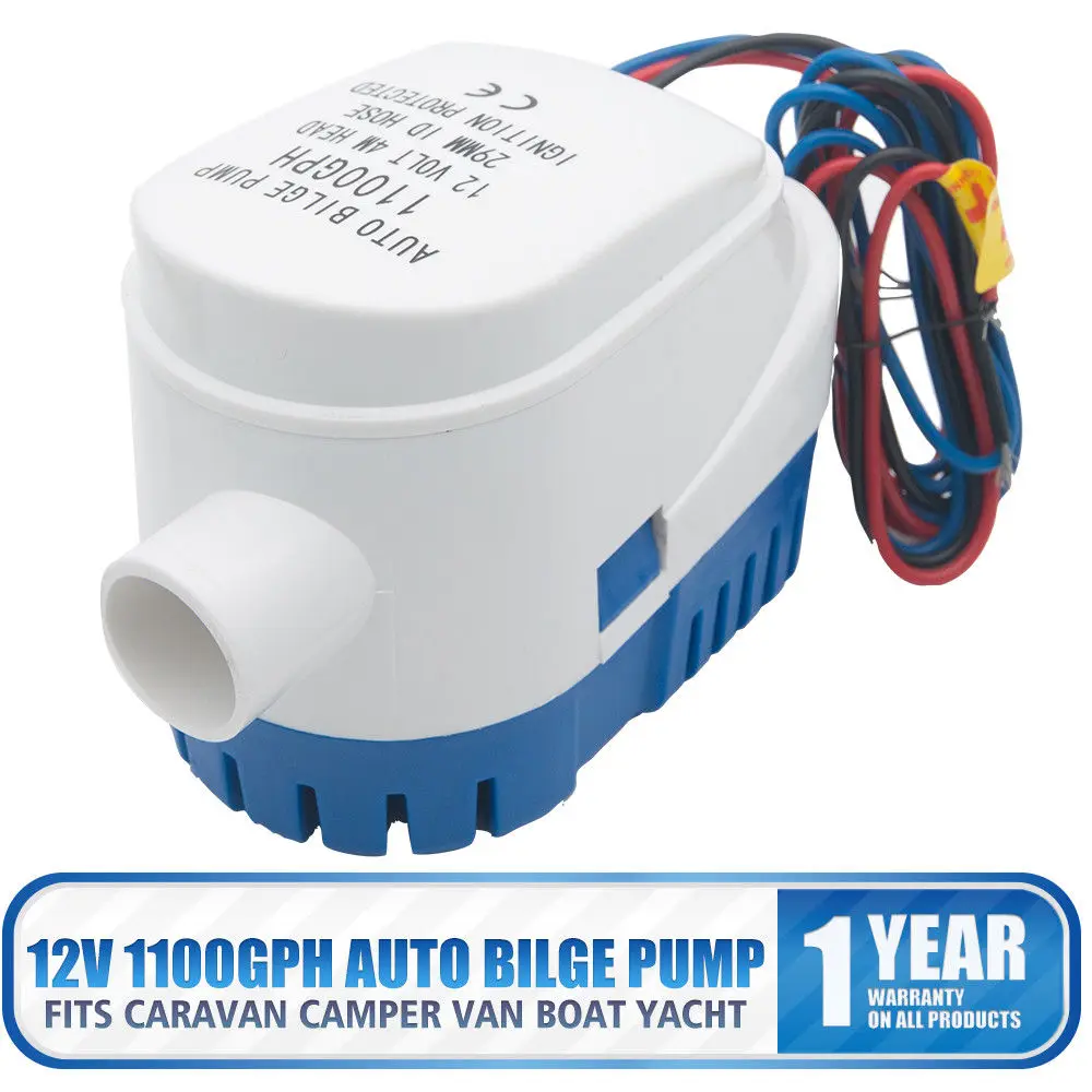 

12V 1100GPH Automatic Submersible Boat Bilge Water Pump Float Switch