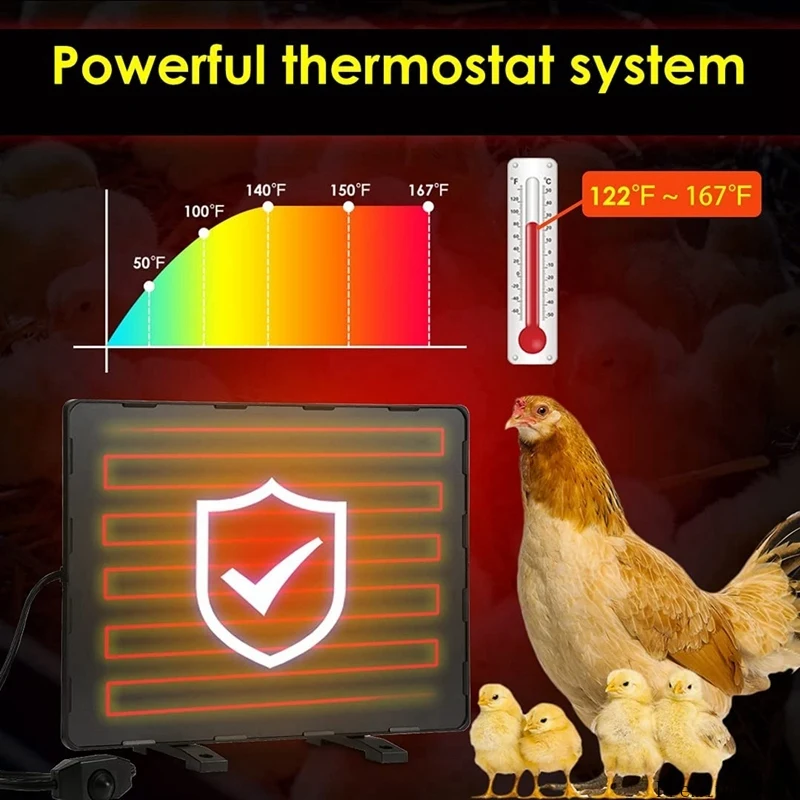 

Chicken Coop Heating Plate Energy Efficient Winter Pet Heater Chicken Coop Heater Chick Rearing Heater Chicken Farm Heater