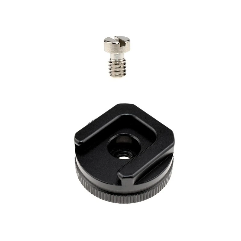 

594A Camera Hot Shoe Mount to 1/4"-20 Tripod Screw Adapter for Microphone, LED Light