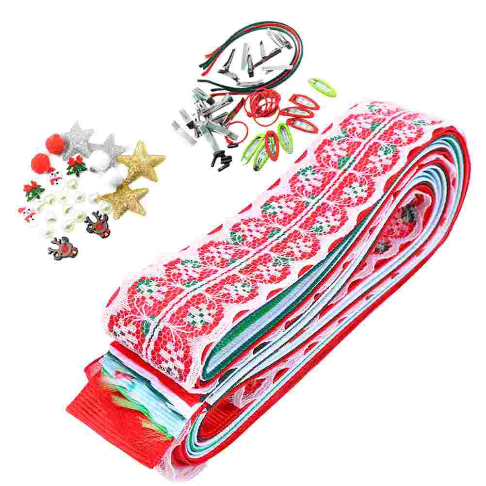 

1 Set/100pcs Christmas Hair Accessory DIY Headdress Making Material Tool