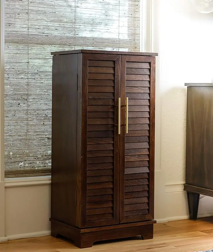

Porsha Fully Locking Jewelry Armoire, Chocolate