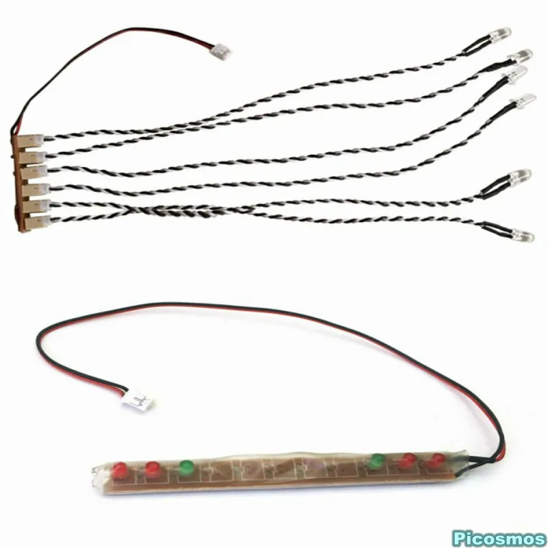 2 шт. светодиодные фары 3 В 20 см/80 см для 1/10 RC гусеничного автомобиля Traxxas TRX4 Defender AXIAL