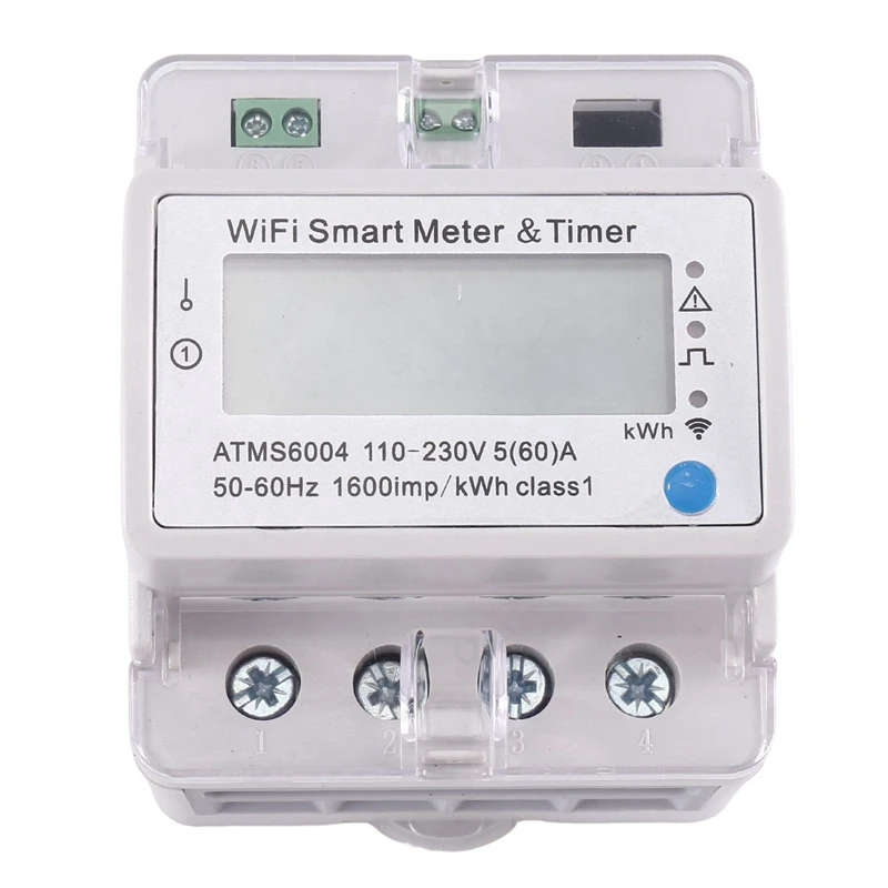 

ATMS6004 Din Rail WIFI Smart Meter Smart Wifi Meter Smart Timer 4P Tuya WIFI Remote Control Meter