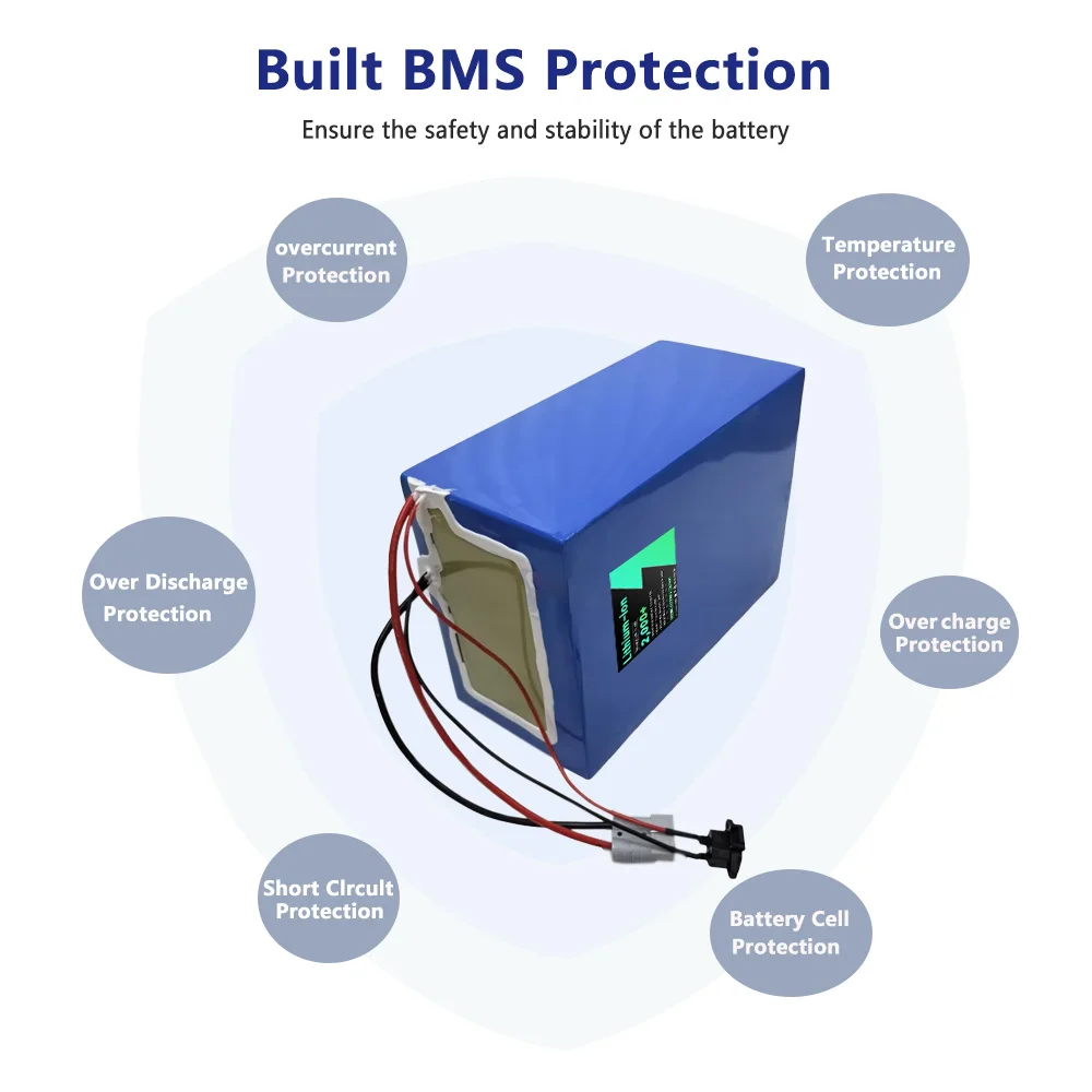 Литий-ионный аккумулятор 96 В 50 Ач 60 BMS 26S 109 2 для инверторного автомобиля AGV скутера